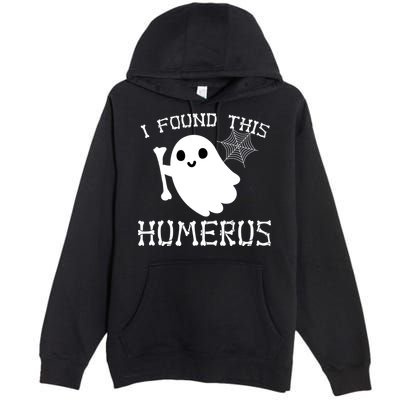 I Found This Humerus Funny Halloween Ghost Premium Pullover Hoodie