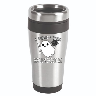 I Found This Humerus Funny Halloween Ghost 16oz Travel Tumbler