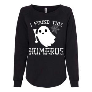 I Found This Humerus Funny Halloween Ghost Womens California Wash Sweatshirt