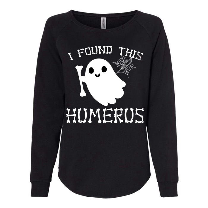 I Found This Humerus Funny Halloween Ghost Womens California Wash Sweatshirt