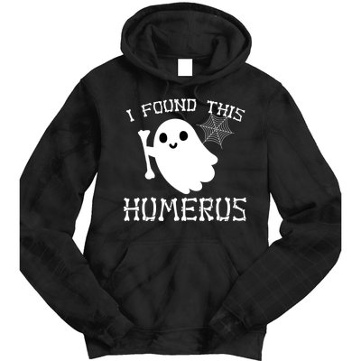 I Found This Humerus Funny Halloween Ghost Tie Dye Hoodie