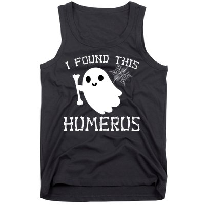 I Found This Humerus Funny Halloween Ghost Tank Top