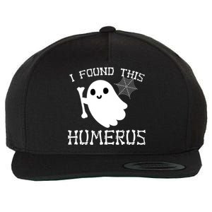 I Found This Humerus Funny Halloween Ghost Wool Snapback Cap