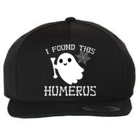 I Found This Humerus Funny Halloween Ghost Wool Snapback Cap