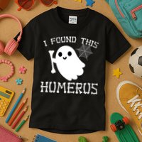 I Found This Humerus Funny Halloween Ghost Kids T-Shirt