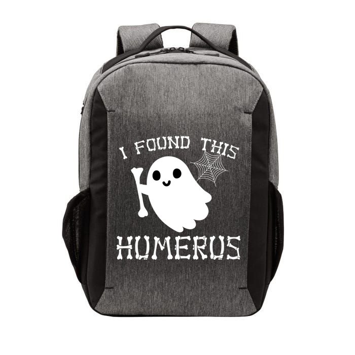 I Found This Humerus Funny Halloween Ghost Vector Backpack