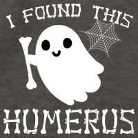 I Found This Humerus Funny Halloween Ghost Vector Backpack