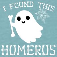 I Found This Humerus Funny Halloween Ghost Sueded Cloud Jersey T-Shirt