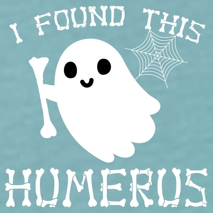 I Found This Humerus Funny Halloween Ghost Sueded Cloud Jersey T-Shirt