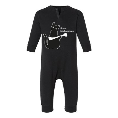 I Found This Humorous Cat Infant Fleece One Piece