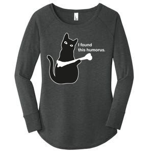 I Found This Humorous Cat Women's Perfect Tri Tunic Long Sleeve Shirt