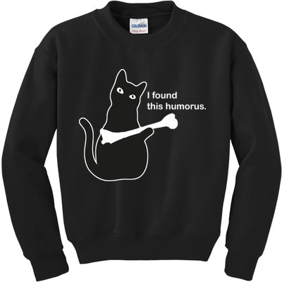 I Found This Humorous Cat Kids Sweatshirt