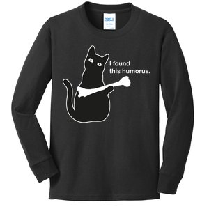 I Found This Humorous Cat Kids Long Sleeve Shirt