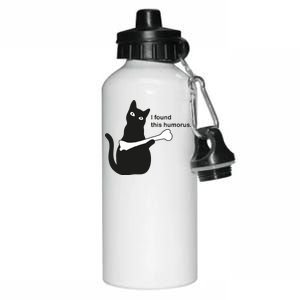 I Found This Humorous Cat Aluminum Water Bottle 