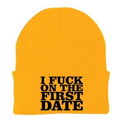 I Fuck On The First Date Knit Cap Winter Beanie