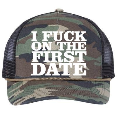 I Fuck On The First Date Retro Rope Trucker Hat Cap