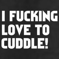 I Fucking Love To Cuddle! 7 Panel Mesh Trucker Snapback Hat