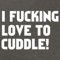I Fucking Love To Cuddle! Cotton Canvas Backpack