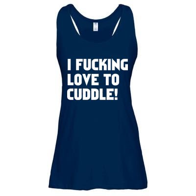 I Fucking Love To Cuddle! Ladies Essential Flowy Tank