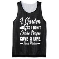 I Garden So I Don't Choke People Mesh Reversible Basketball Jersey Tank