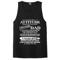 I Get My Attitude From My Freakin' Awesome Dad PosiCharge Competitor Tank