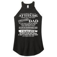 I Get My Attitude From My Freakin' Awesome Dad Women's Perfect Tri Rocker Tank