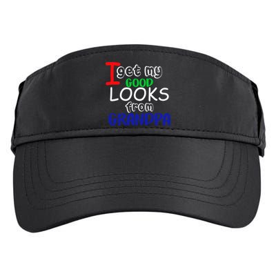 I Get My Looks From Grandpa Adult Drive Performance Visor