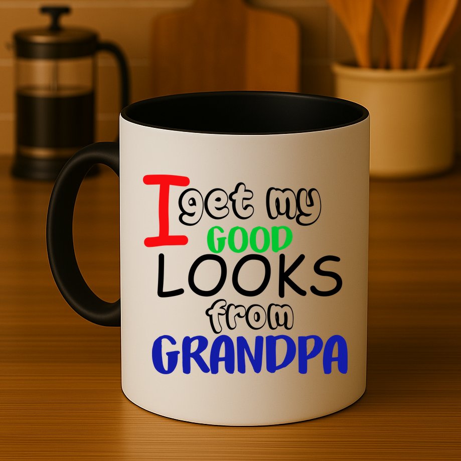 I Get My Looks From Grandpa Mug