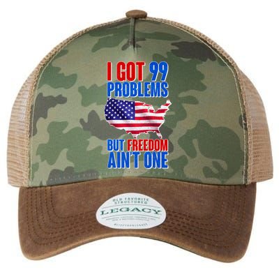 I Got 99 Problem But Freedom Ain't One Legacy Tie Dye Trucker Hat