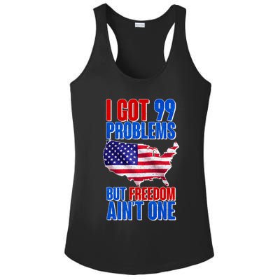 I Got 99 Problem But Freedom Ain't One Ladies PosiCharge Competitor Racerback Tank
