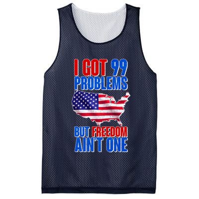 I Got 99 Problem But Freedom Ain't One Mesh Reversible Basketball Jersey Tank