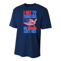 I Got 99 Problem But Freedom Ain't One Youth Performance Sprint T-Shirt