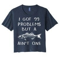 I Got 99 Problems But A Fish Ain't One Women's Crop Top Tee