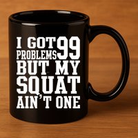 I Got 99 Problems But My Squat Ain't One 11oz C Handle Ceramic Mug