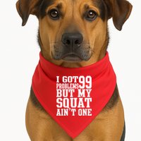 I Got 99 Problems But My Squat Ain't One USA-Made Doggie Bandana
