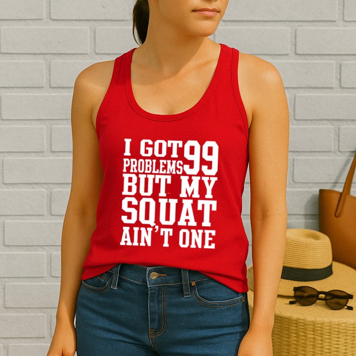 I Got 99 Problems But My Squat Ain't One Womens Tank Top