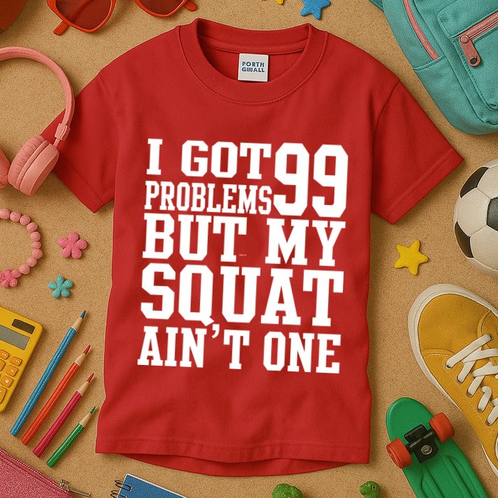 I Got 99 Problems But My Squat Ain't One Kids T-Shirt