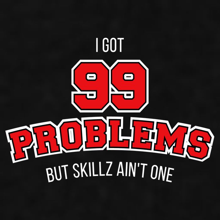 I Got 99 Problems But Skillz Ain't One Ladies PosiCharge Tri-Blend Wicking Tank