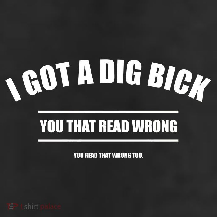 I Got a Dig Bick You Read That Wrong Funny Word Play Beanie