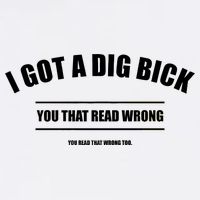 I Got a Dig Bick You Read That Wrong Funny Word Play Garment-Dyed Sweatshirt