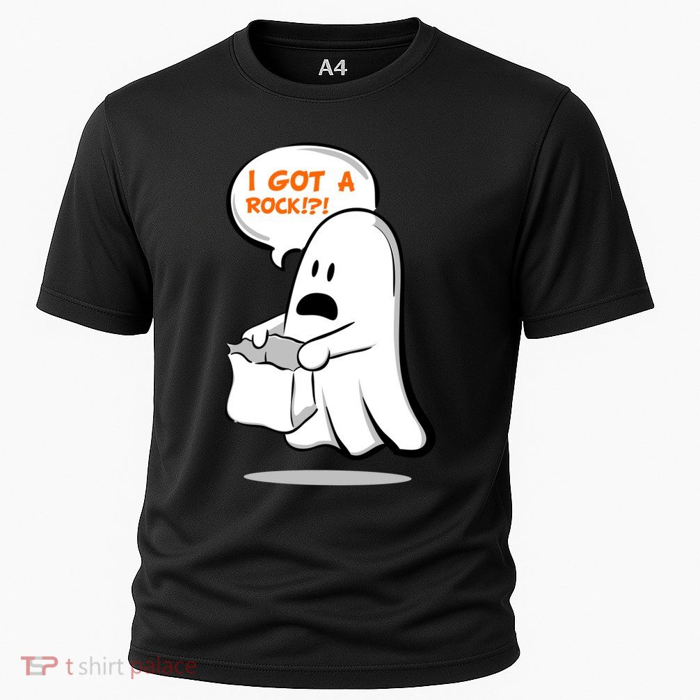 I Got A Rock!?! Halloween Ghost Trick or Treat Performance Shirt