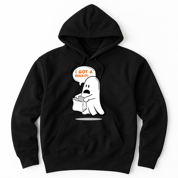 I Got A Rock!?! Halloween Ghost Trick or Treat Hoodie