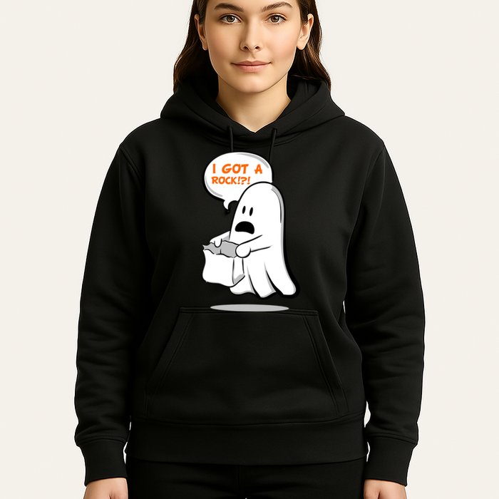 I Got A Rock!?! Halloween Ghost Trick or Treat Hoodie
