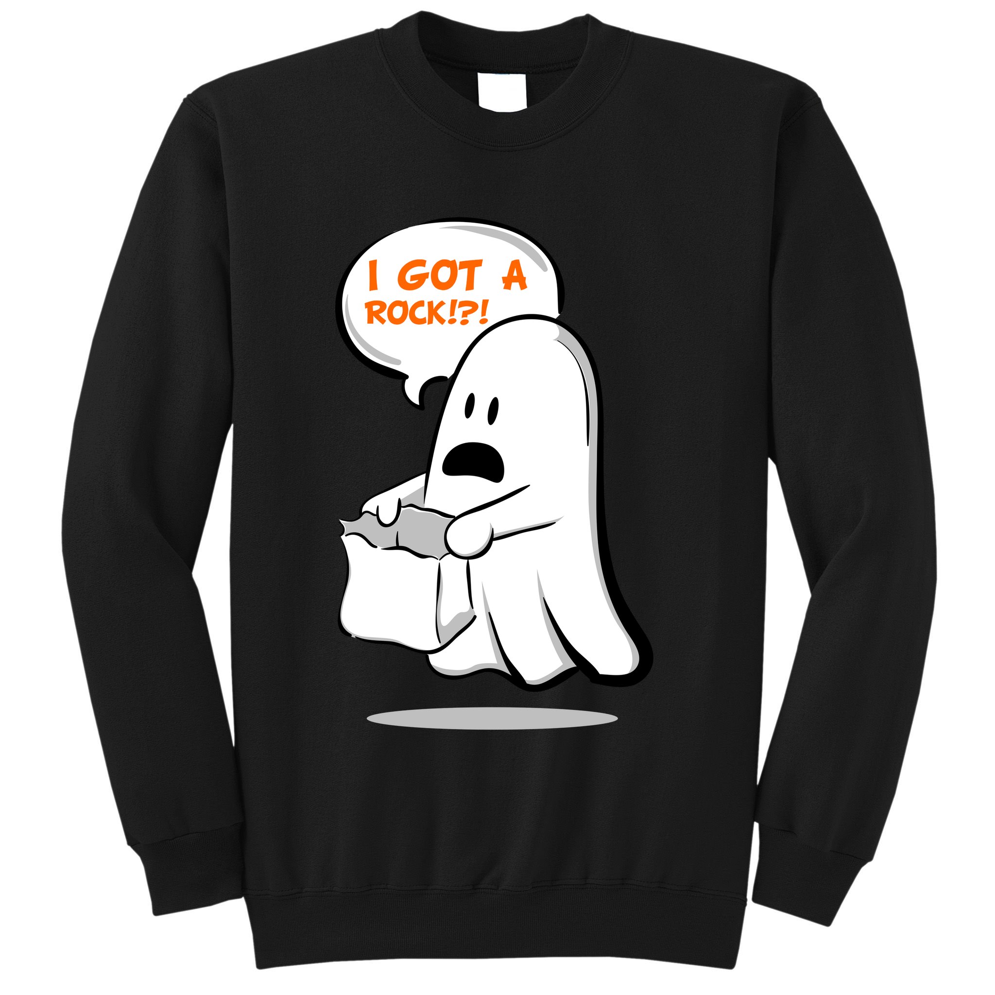 I Got A Rock!?! Halloween Ghost Trick or Treat Sweatshirt