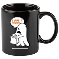 I Got A Rock!?! Halloween Ghost Trick or Treat 11oz C Handle Ceramic Mug