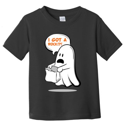 I Got A Rock!?! Halloween Ghost Trick or Treat Toddler T-Shirt