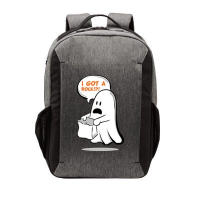 I Got A Rock!?! Halloween Ghost Trick or Treat Vector Backpack
