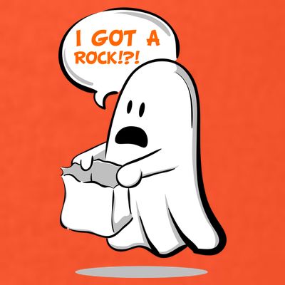 I Got A Rock!?! Halloween Ghost Trick or Treat T-Shirt
