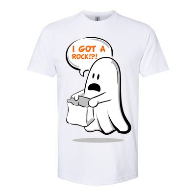 I Got A Rock!?! Halloween Ghost Trick or Treat Softstyle® CVC T-Shirt