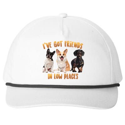 I Got Friends In Low Places Dogs Snapback Five-Panel Rope Hat